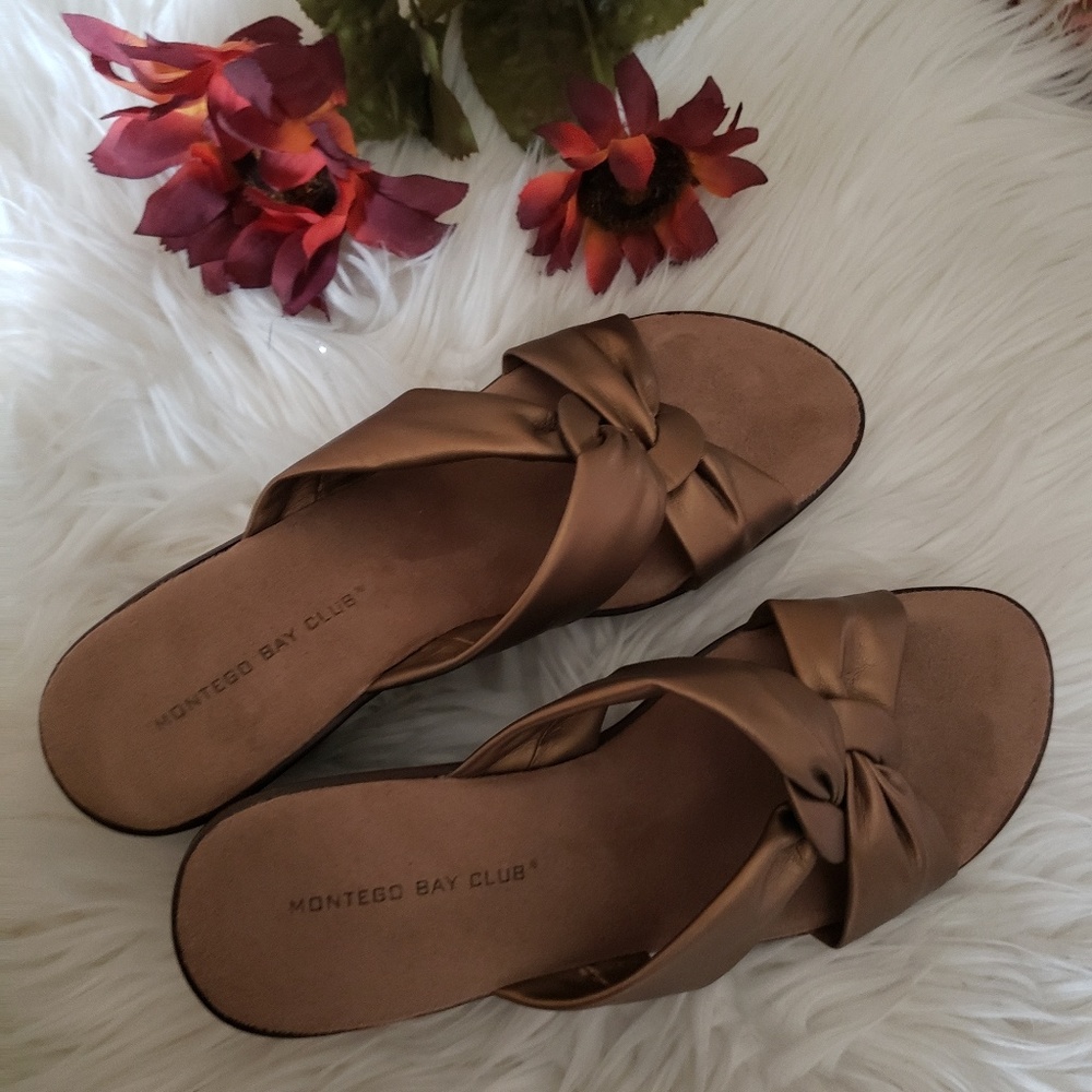 Montego bay copper colored Sandals